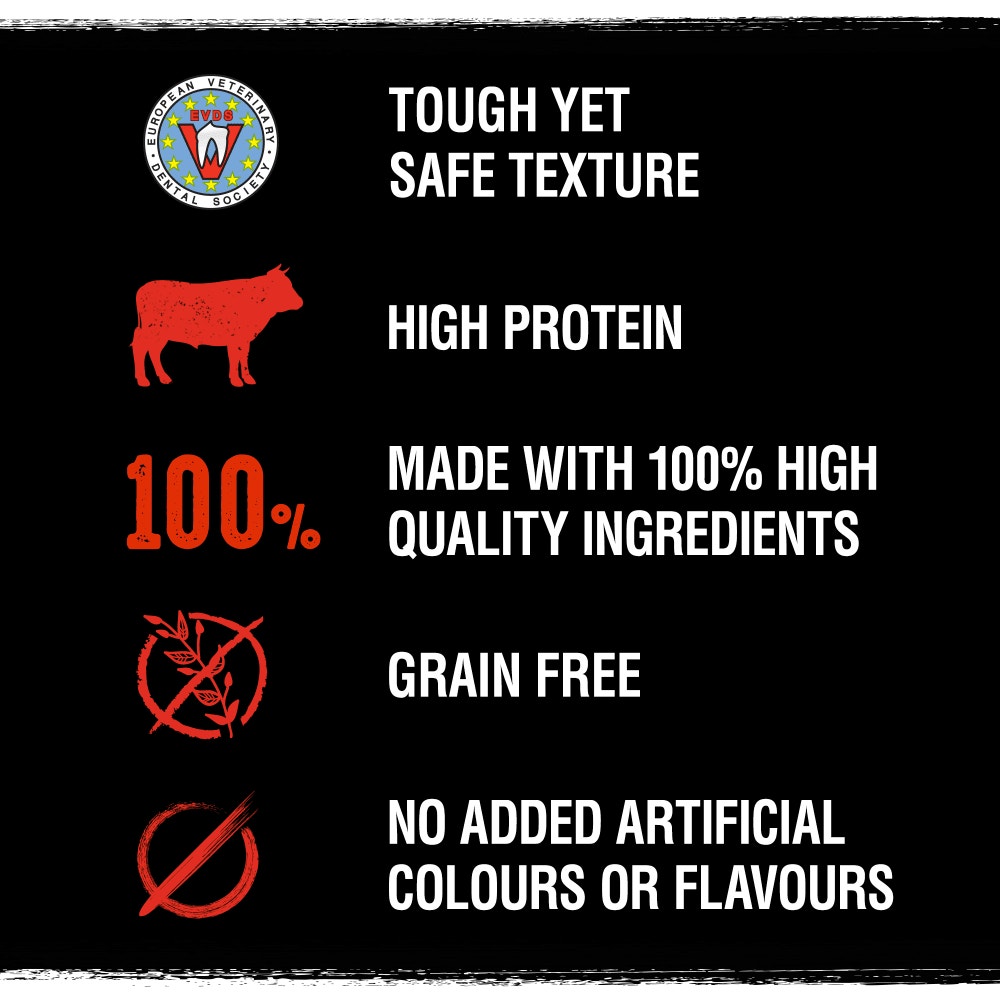 Crave Natural Grain Free Meaty Rolls Adult Dog Treats with Beef 50g - 3